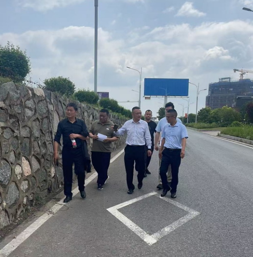 总投资2亿多元的某县迎宾大道改扩建项目结算审计—初步勘验现场（2025年5月9日）